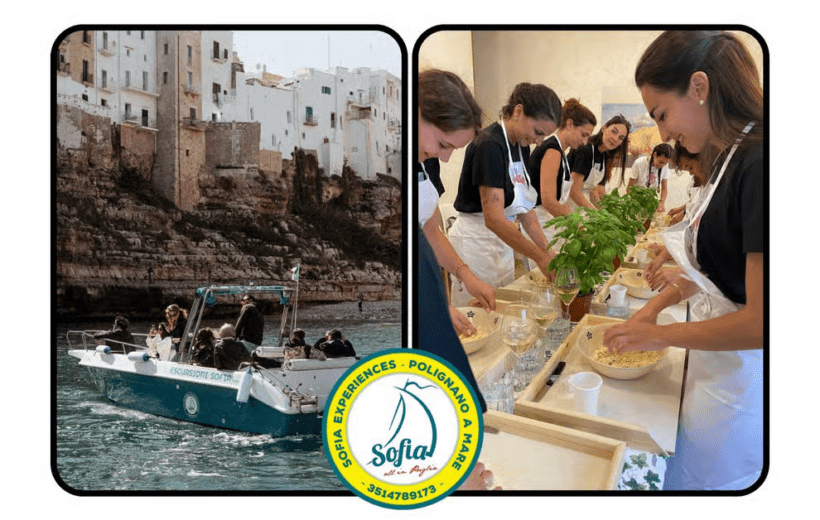Polignano Experience da Bari: crociera in motoscafo e Cooking Class Tipica